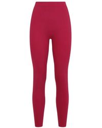 Wolford - Broeken ,Rood ,Wol Slash Leggings - Lyst