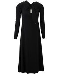 High - Schwarzes ausgestelltes kleid - Lyst