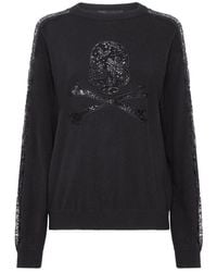 Philipp Plein - Pullover Rundhals Skull & Bones - Lyst
