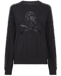 Philipp Plein - Pullover Round Neck Skull & Bones - Lyst