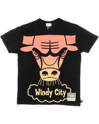 Mitchell & Ness - T-Shirt Met Korte Mouwen En Ronde Hals - Lyst