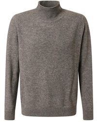 Baldessarini - Truien & Vesten ,Grijs ,Wol Elegante Kantor Overhemd - Lyst