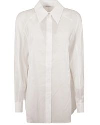 Alberta Ferretti - Overhemden ,Wit ,Witte Shirt Camicia - Lyst