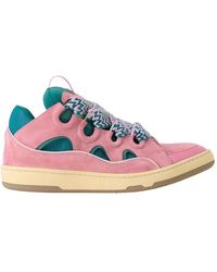 Lanvin - Curb Leather Sneakers - Lyst