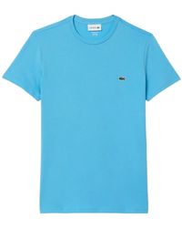 Lacoste - Klare blaue t-shirts und polos - Lyst