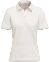 Marella - Tops ,Wit ,Katoen Emmonirica Polo Shirt - Lyst