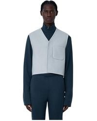 Rier - Jassen ,Grijs ,Wol Walker City Gilet - Lyst
