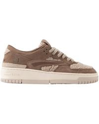 Date - Teddy Sneakers Met Leren Details - Lyst