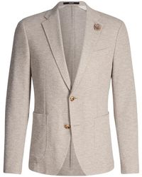 Joop! - Žakete Met Licht Gemêleerde Textuur En Bloemaccent - Lyst