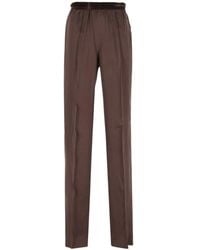 Tom Ford - Nachtkleding ,Bruin ,Satijn Stretch Zijde Pyjamabroek - Lyst