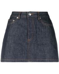A.P.C. - Denim Skirts - Lyst