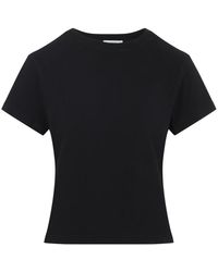 Agolde - Tops ,Zwart ,Adine Shrunken Tee - Lyst
