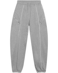 The Attico - Broeken ,Grijs ,Lange Broek - Lyst