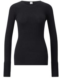 TOTEME - Round-Neck Knitwear - Lyst