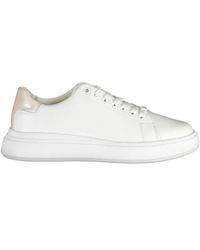 Calvin Klein - Sportliche weiße sneaker mit kontrastdetails - Lyst