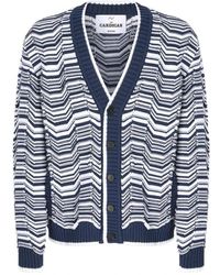 Missoni - Truien & Vesten ,Blauw ,Katoen Cardigan - Lyst