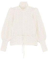 Zimmermann - Truien & Vesten ,Wit ,Wol Valiant Wool Sweater - Lyst