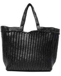 Dragon Diffusion - Schwarze geflochtene leder-tote-tasche - Lyst