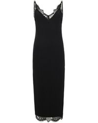 Philipp Plein - Shiny Rib Maxi Tank Dress Lace - Lyst