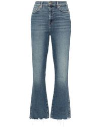 7 For All Mankind - Slim fit boot-cut jeans blau 7 for all kind - Lyst