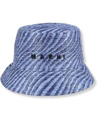 Marni - Bucket Hat Mit Bast-Effekt - Lyst