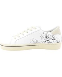 Sun 68 - Schoenen ,Wit ,Katoen Katy Printed Sneaker - Lyst