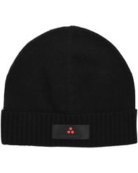 Peuterey - Accessoires ,Zwart ,Wol Stijlvolle Zwarte Wintermuts - Lyst