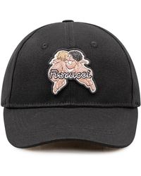 Fiorucci - Accessoires ,Zwart ,Katoen Angels Patch Cap - Lyst