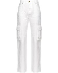 Pinko - Gerade High-Rise-Jeans - Lyst