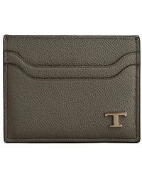 Tod's - Accessoires ,Bruin ,Stijlvolle Leren Kaarthouder - Lyst
