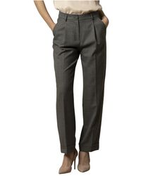 Kocca - Schmale Passform Karierte Hose - Lyst