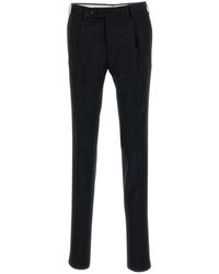 PT01 - Slim Wool Broeken - Lyst