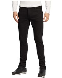 Guess - Jeans ,Zwart ,Leer Slim-Fit Jeans - Lyst