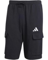 adidas - Essentials Feel Cozy French Terry Cargo Shorts - Lyst