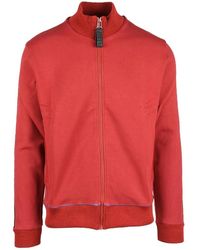 Bikkembergs - Hoodies & Sweatvesten ,Rood ,Katoen Bordeaux Sweatshirt Voor - Lyst
