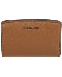 Michael Kors - Accessoires ,Bruin ,Leer Bryant Medium Pebbled Leather Wallet - Lyst