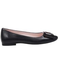 Roger Vivier - Schoenen ,Zwart ,Leer Gommettine Roundy Ball 05 Ballerina - Lyst