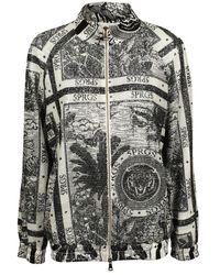 5 PROGRESS - Bomberjacke Aus Viskose Und Polyester - Lyst