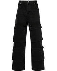 Represent - Schwarze weite jeans zerissen zerstört - Lyst