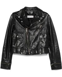 Golden Goose - Leather Biker Jacket - Lyst
