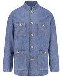 Valentino - Jassen ,Blauw ,Denim Denim Jacket - Lyst