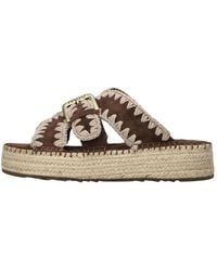 Mou - Schoenen ,Bruin ,Jute Jute Sandaal - Lyst
