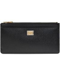 Dolce & Gabbana - Large Card Holder With Branded Plate And Zip - Lyst