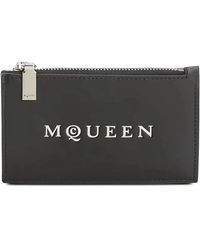 McQueen - Kaarthouder Met Rits En Ingedrukt Logo - Lyst