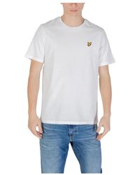 Lyle & Scott - Wit Katoenen T-Shirt - Lyst