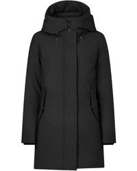 Save The Duck - Parka negra - Lyst