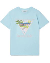 CASABLANCA - Tennis Club Icon T-Shirt - Lyst