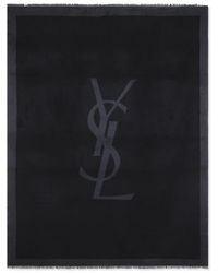 Saint Laurent - Seidenschal - Lyst