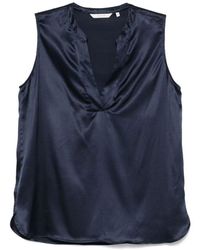Xacus - Blaues Seidenmischung Elegantes Hemd - Lyst