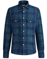 Kiton - Tartan Wolblend Overhemd - Lyst